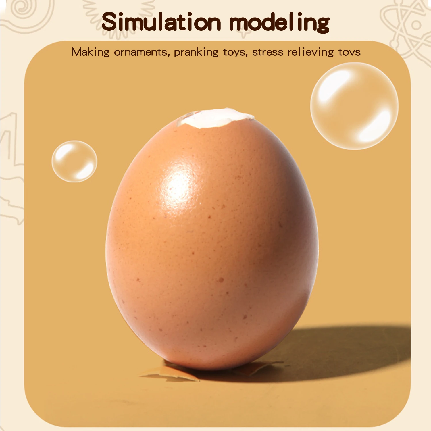 Egg Stress Ball Squeeze Toy Squishy Toy Eggshell Crush Toy Anti Stress Balls Anxiety Relief Gizmo Toys Sensory Toys