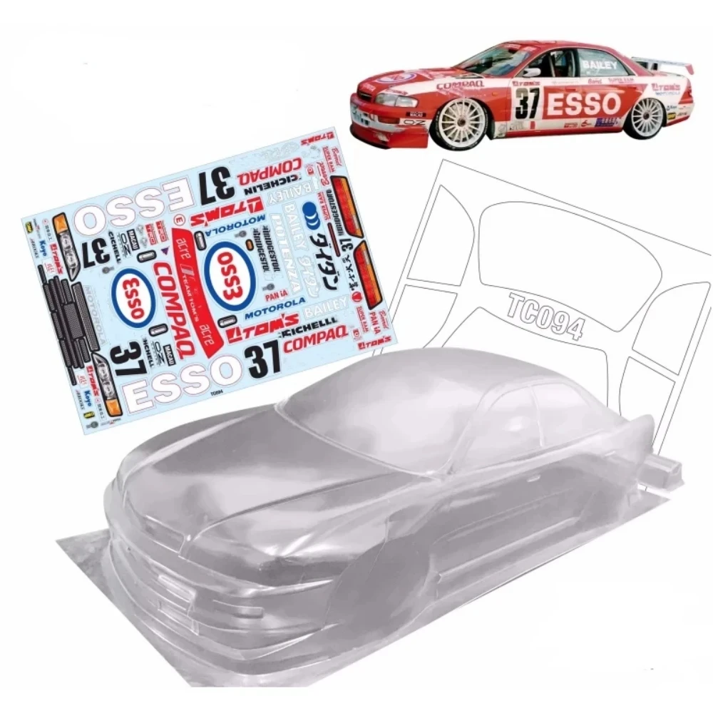 TC094 1/10 Toyoota Exiv JTCC Clear Lexan Car Body 190mm for RC Touring Chassis Tamiya TT01 TT02 Kyosho Yokomo mst 3Racing