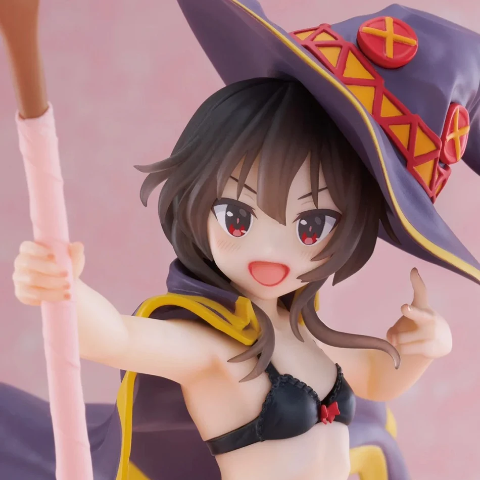 En Stock Anime la bénédiction de dieu sur ce monde merveilleux 18 cm Megumin Figurine mignonne décor Statue poupées