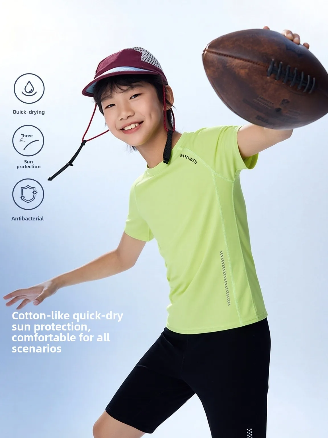 Quick Dry Children's Sports Suit Basketball Uniform Tight Training Football Gear Boys Sportswear T-Shirt Bottoming Set