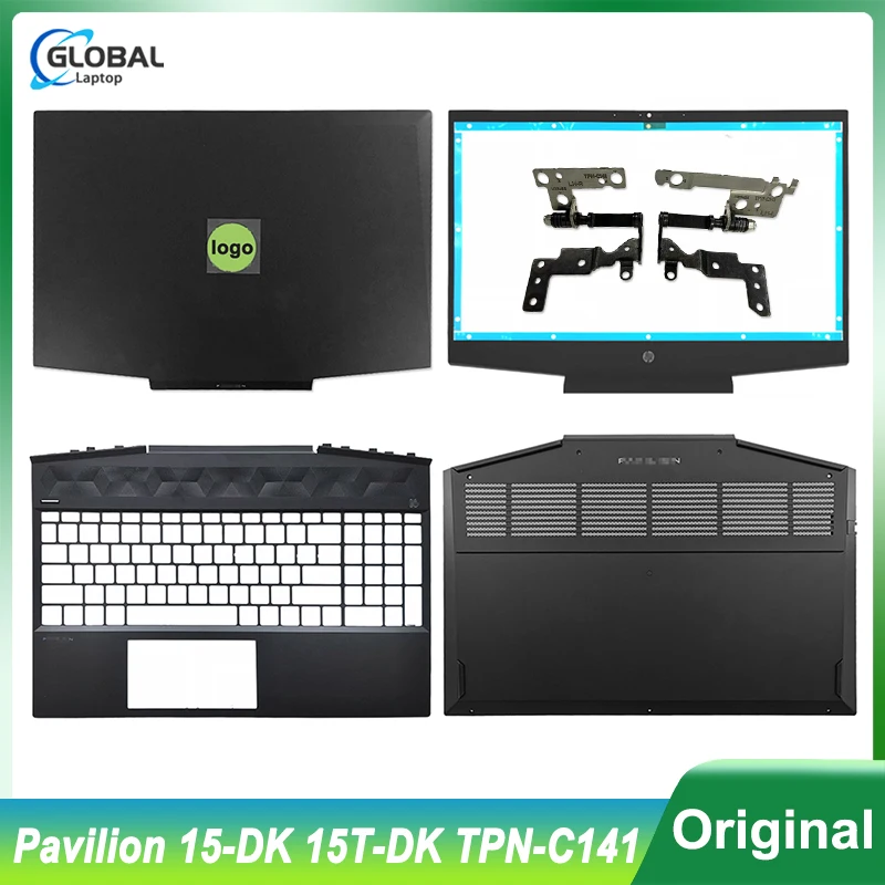 

NEW Laptop Case LCD Back Cover/Front Bezel/Hinges/Palmrest/Bottom Case Top Lid For HP Pavilion 15-DK 15T-DK TPN-C141 L56914-001