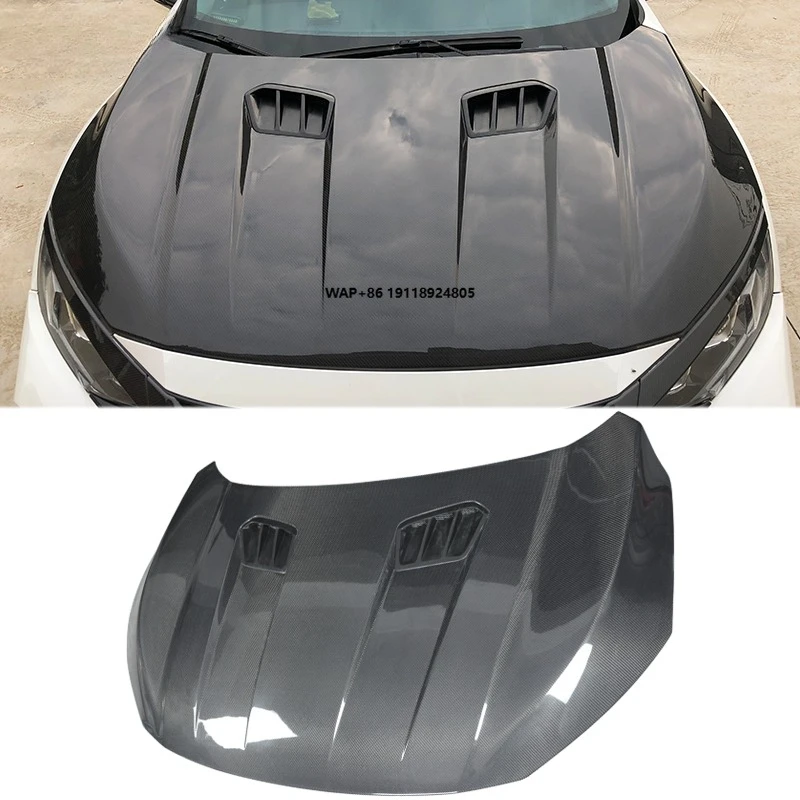 

New for FC1 FK7 FK8 Carbon Fiber Front Hood Bonnet Engine Cover