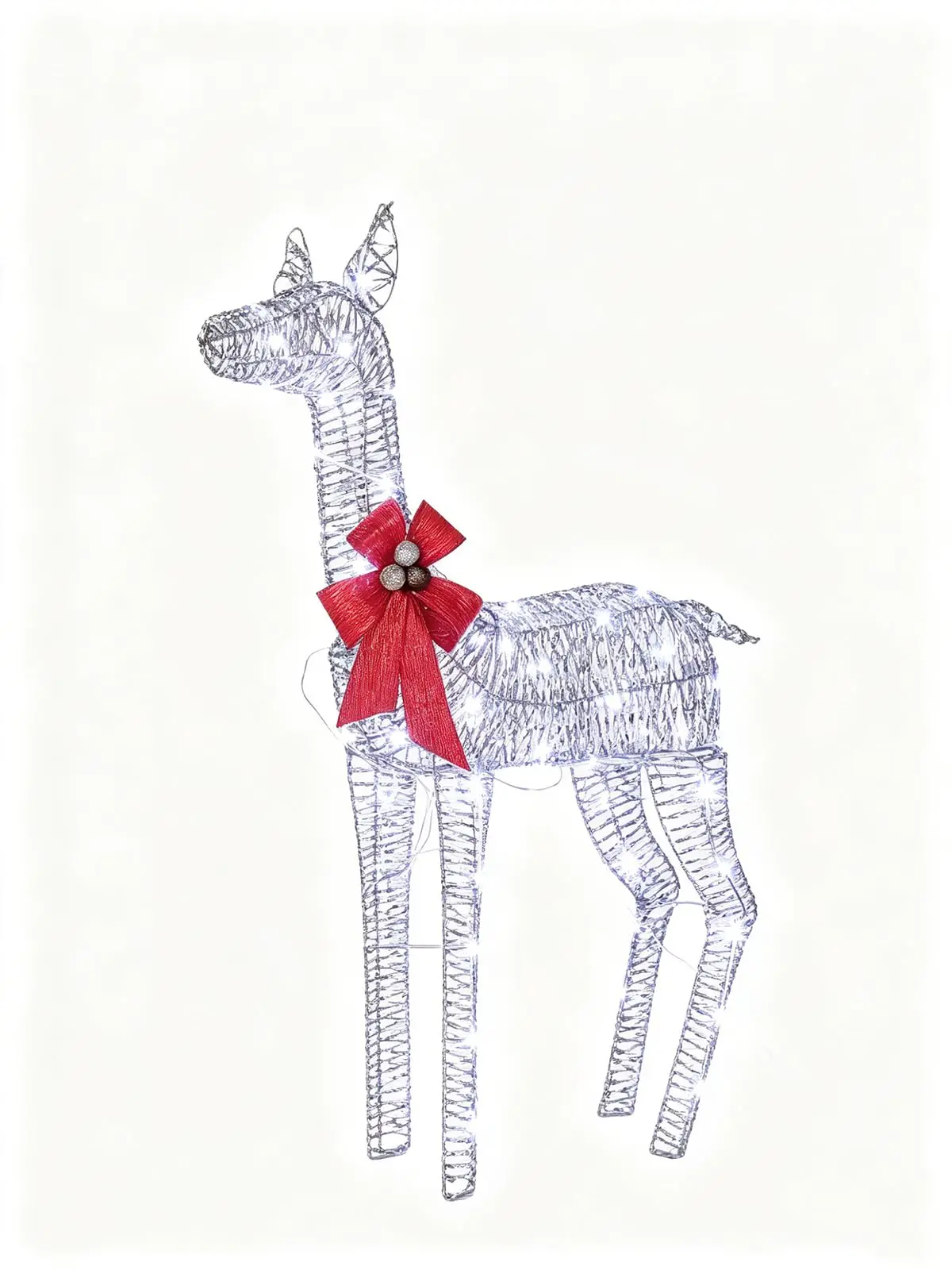 Lighted Christmas Deer Family Set Outdoor Holiday Yard Decoration with LED Lights for Lawn Garden & Porch