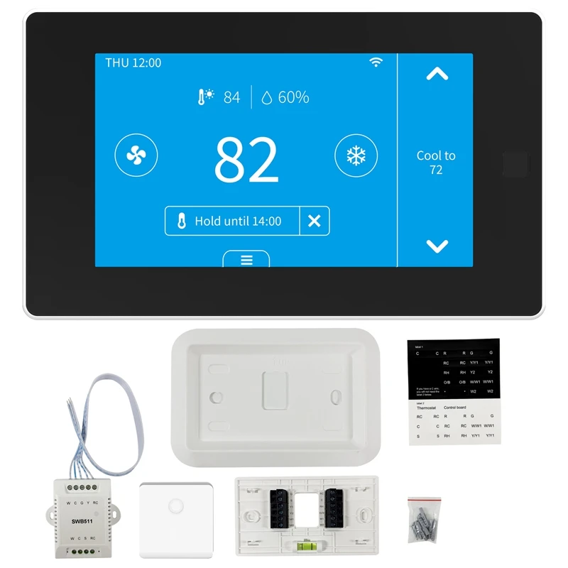 

1 SET 24V Wifi Thermostat Kit Doodle Smart Life Thermostat With Alexa Google Assistant