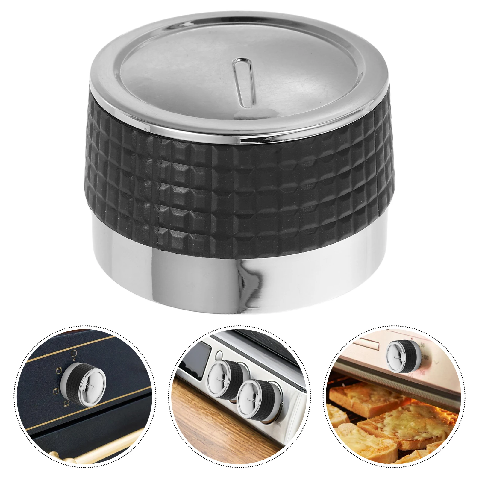 

BBQ Grill Knob Replacement 56mm Gas Stove Switch Durable Electroplated Rotating Control for Camp Stove Electric Cooktop for All