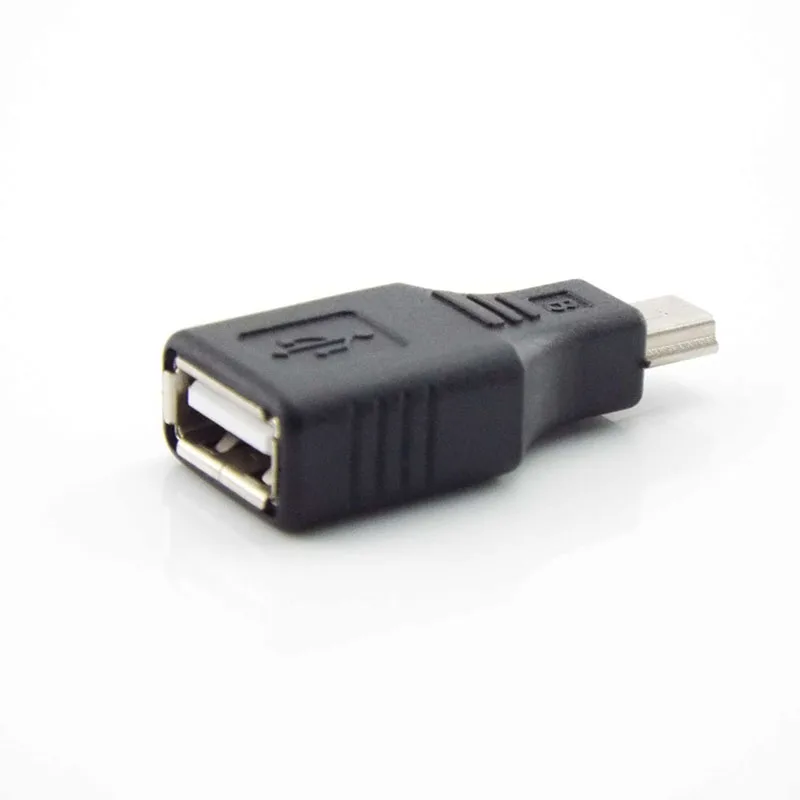 Universal USB 2.0 A To Mini B 5-Pin Female Male Adapter Mini Type-A B Jack Splitter for Smart Phone OTG Converter C3
