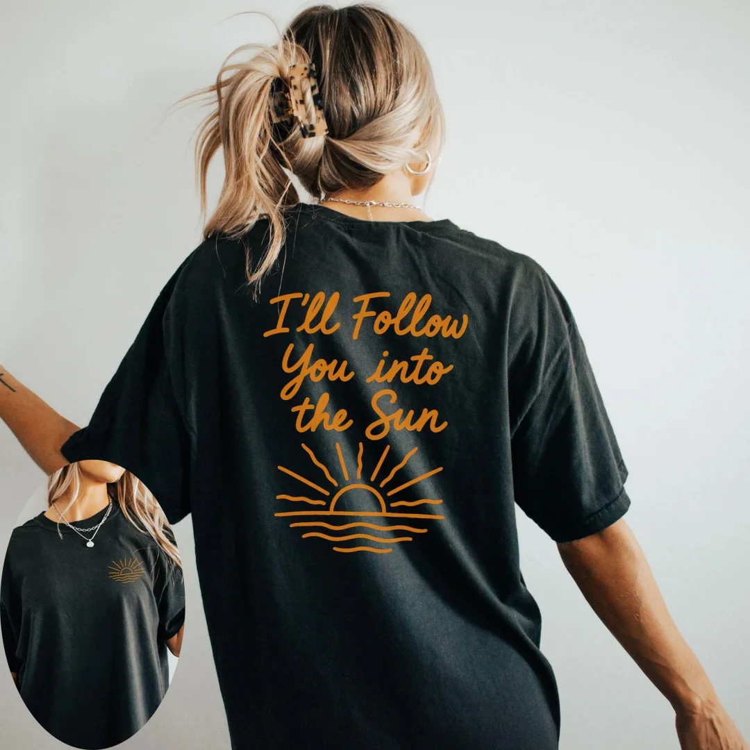I'll Follow You Into The Sun Army T-Shirt aus Baumwolle, KPOP-Fan-Konzert-Outfit, Sommer-T-Shirt für Herren, Kinderkleidung, T-Shirt für Damen, Y2k ﻿ – Detail 5