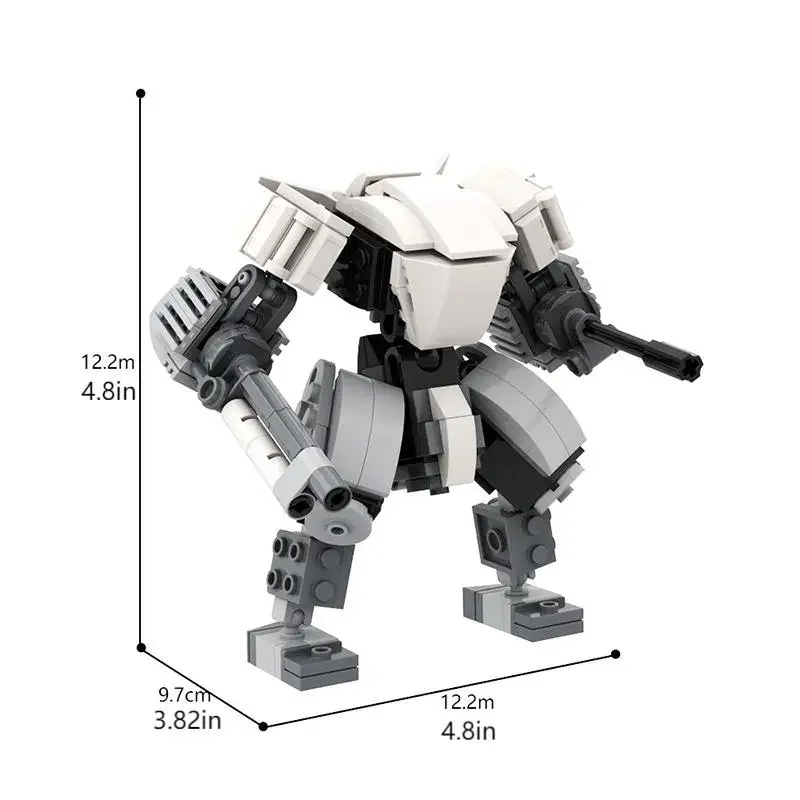 Kit de bloques de construcción de Robot MOC Spectre Mech, ladrillos de montaje DIY, modelo mecánico de guerrero fantasma, regalo para niños y adultos