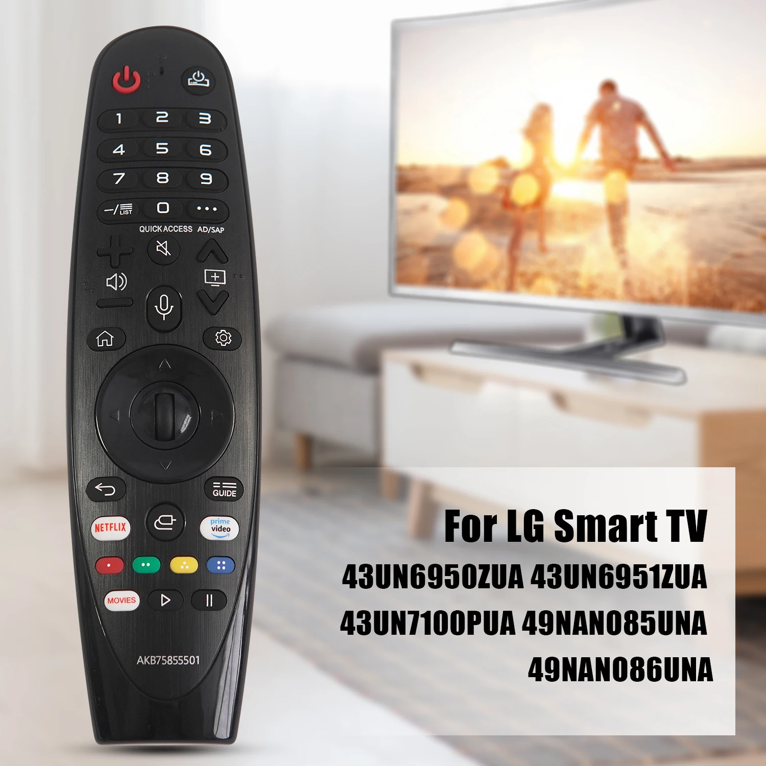 IR 20GA AKB75855501 Universal Remote Control for LG Smart TV Magic Remote control（NO Voice Function No Pointer Function）