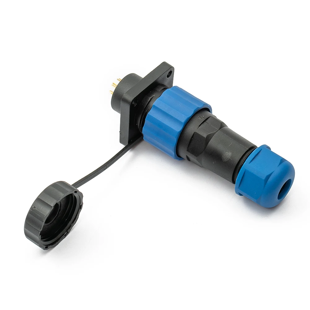 Waterproof IP68 SP16 Square Panel Mount Connector Plug & Socket 2 9 Pin Suitable for Pond Pumps and Motorcycle Trailers