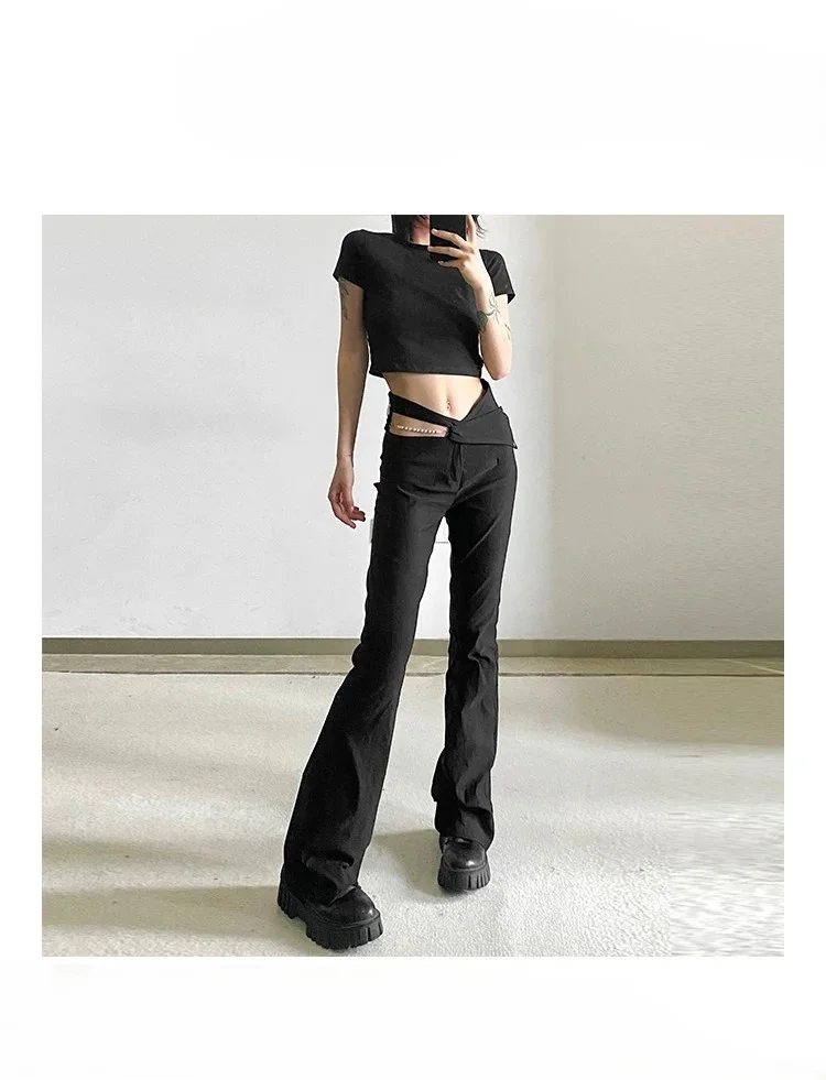 

Брюки в японском стиле для женщин: оригинальный европейский классический дизайн, трендовые, шикарные, элегантные, модные, из качественных материалов, унисекс.