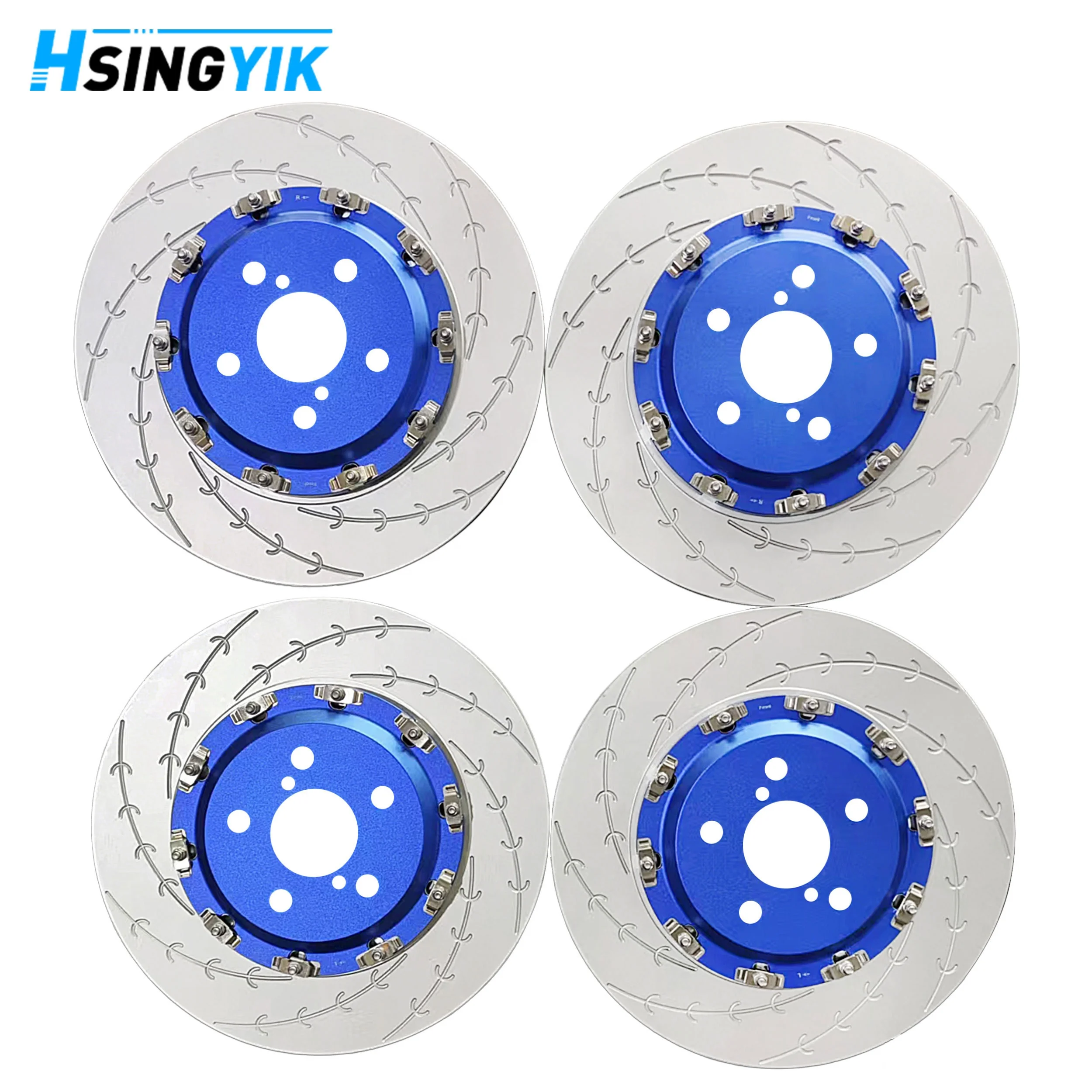 Lightweight 2-Piece Brake Rotor With Aluminum Hat Floating Design Performance Brake Disc For Toyota GR Yaris