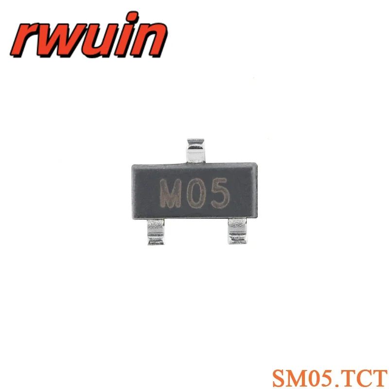 100pcs/20Pcs SM05.TCT M05 SOT-23 5V TVS Transient Suppression Diode Chip IP4220CZ6 SRV05-4.TCT PSR05-LF-T7 PSM712-LF-T7
