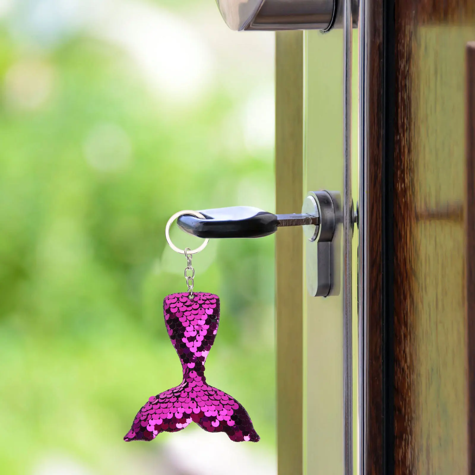 

6Pcs Mermaid Tail Keychain Creative Pendant Material Not Easy Damaged Nice Party Favor Friends Gift Mermaid Keychain