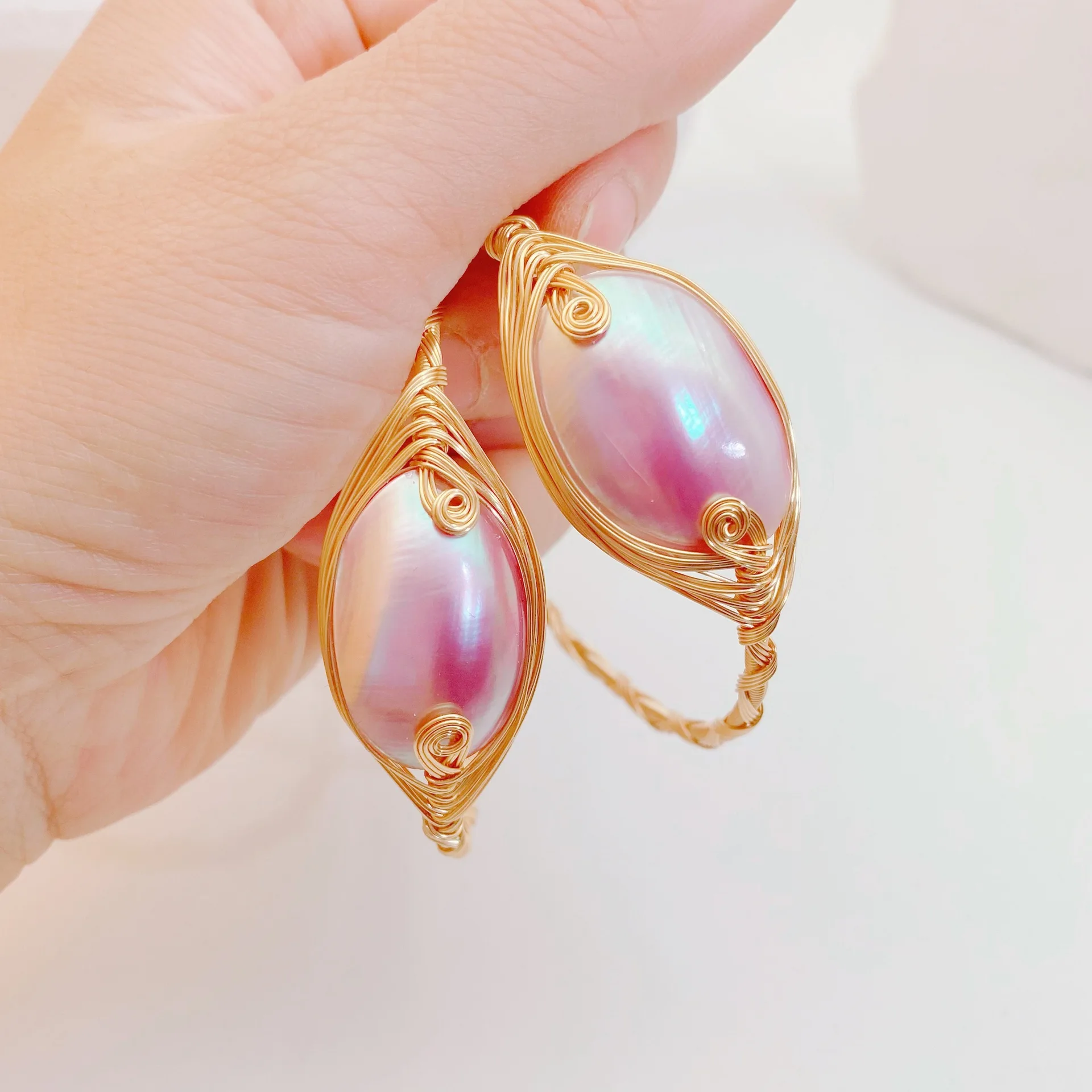 Suministro especial transfronterizo de perlas naturales Mapei, pulsera con incrustaciones de aleación tejida a mano, apertura de pulsera Douyin mismo estilo