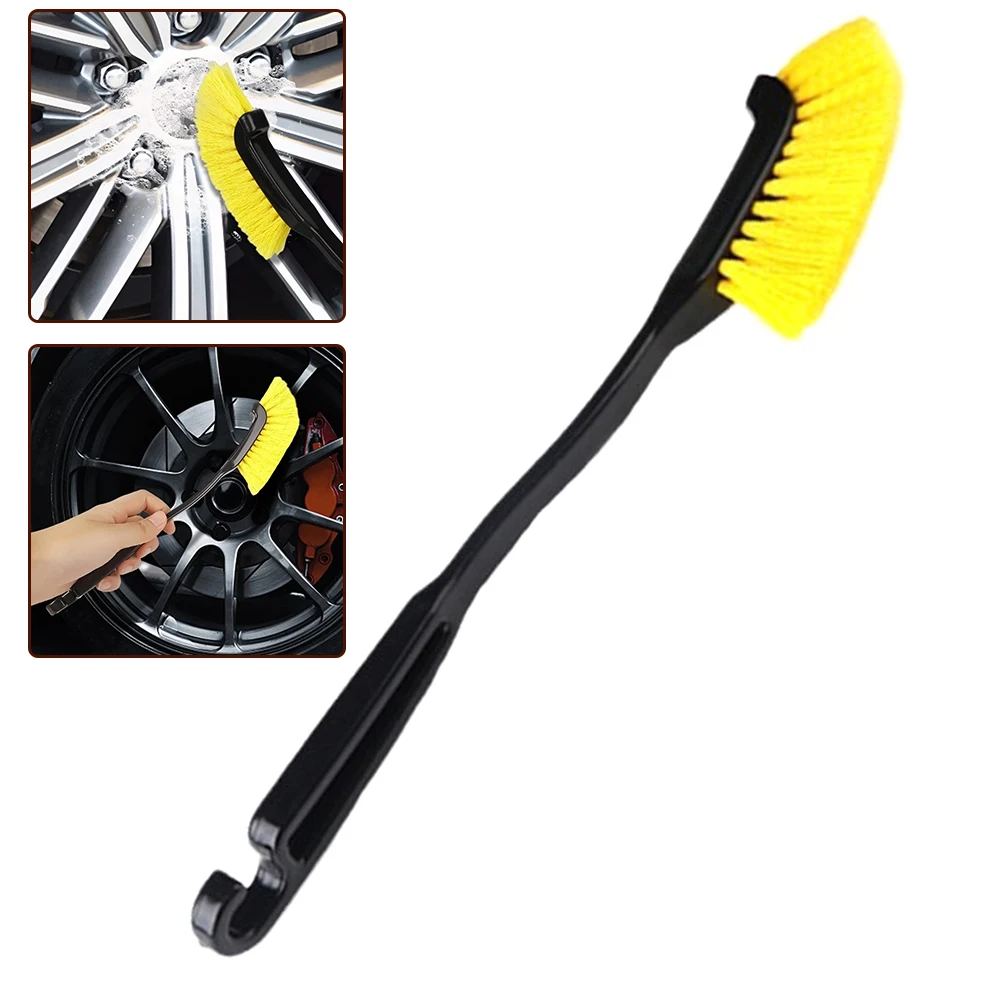 

Car Truck Rim Detail Brush SUV Wheel Cleaning Brush Cleaning Tools 28cm Practical Car Acesssories Tools