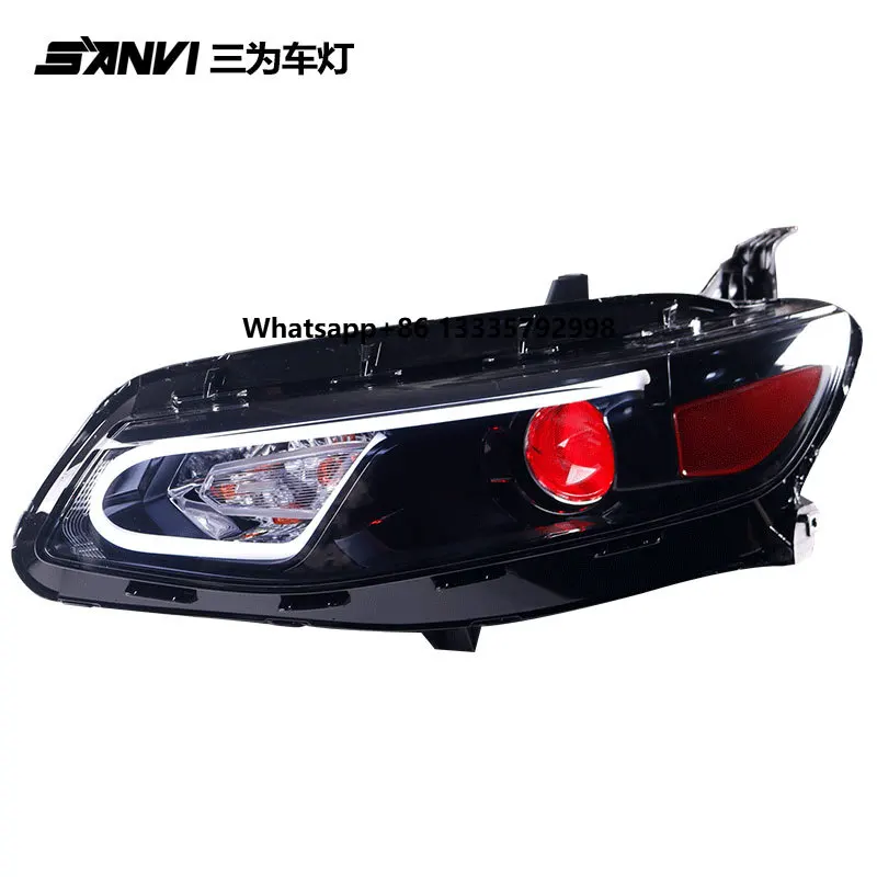 

SANVI New Car Headlight Assembly for Chevrolet Malibu 2016-2018 with Hella Lens HID Bulb Source Auto Aftermarket Light Upgrading