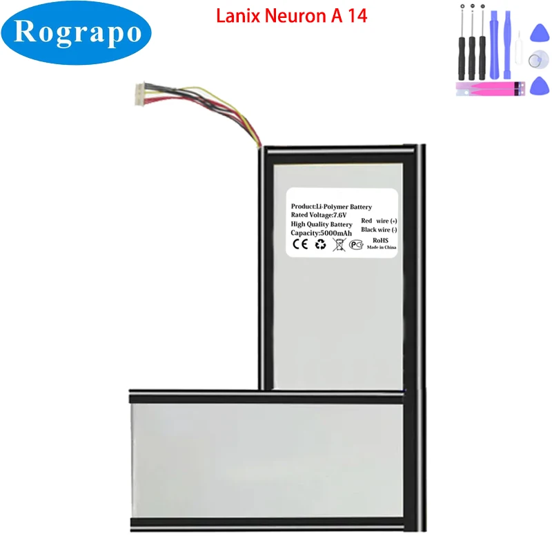 Nueva batería para ordenador portátil y tableta Lanix Neuron A 14 YLY 4694165 de 7,6 V y 5000 mAh