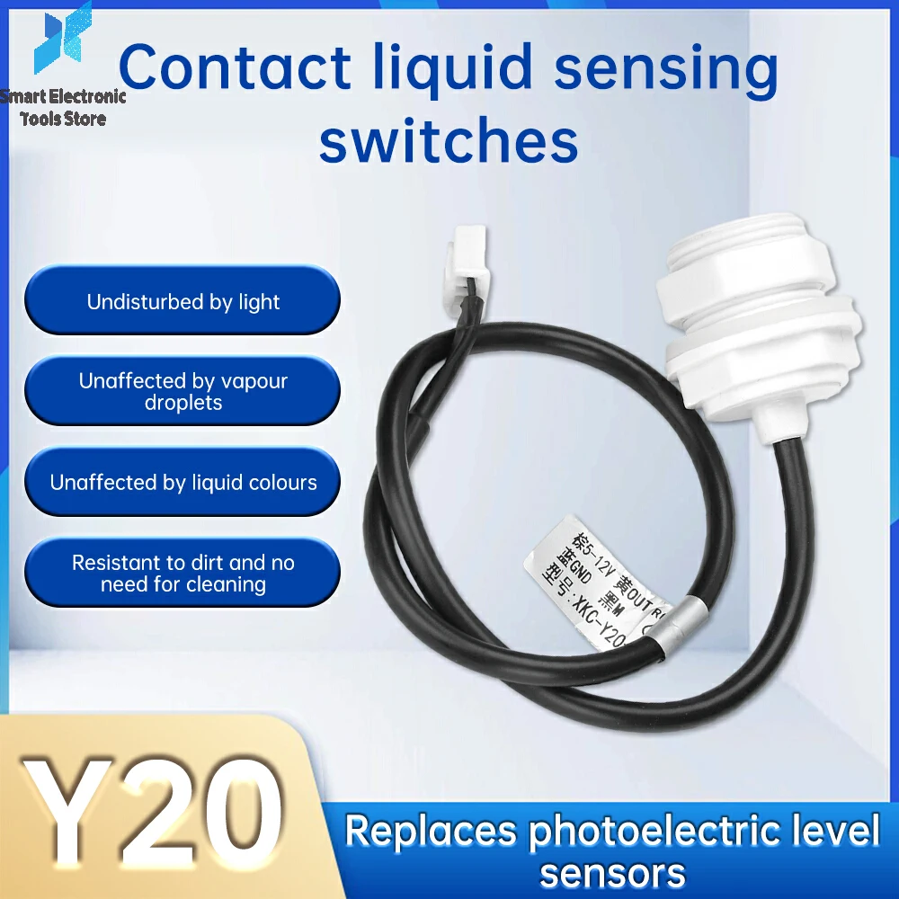 

XKC Y20 датчик уровня жидкости переключатель детектор контакт фотоэлектрический датчик уровня воды переключатель расходомер DC5-12V V/NPN управление