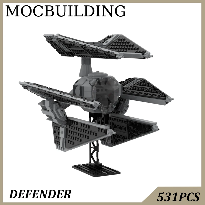 Spaceship Fighter Display Model MOC Building Block Bricks DIY Construction Toys Birthday Gift