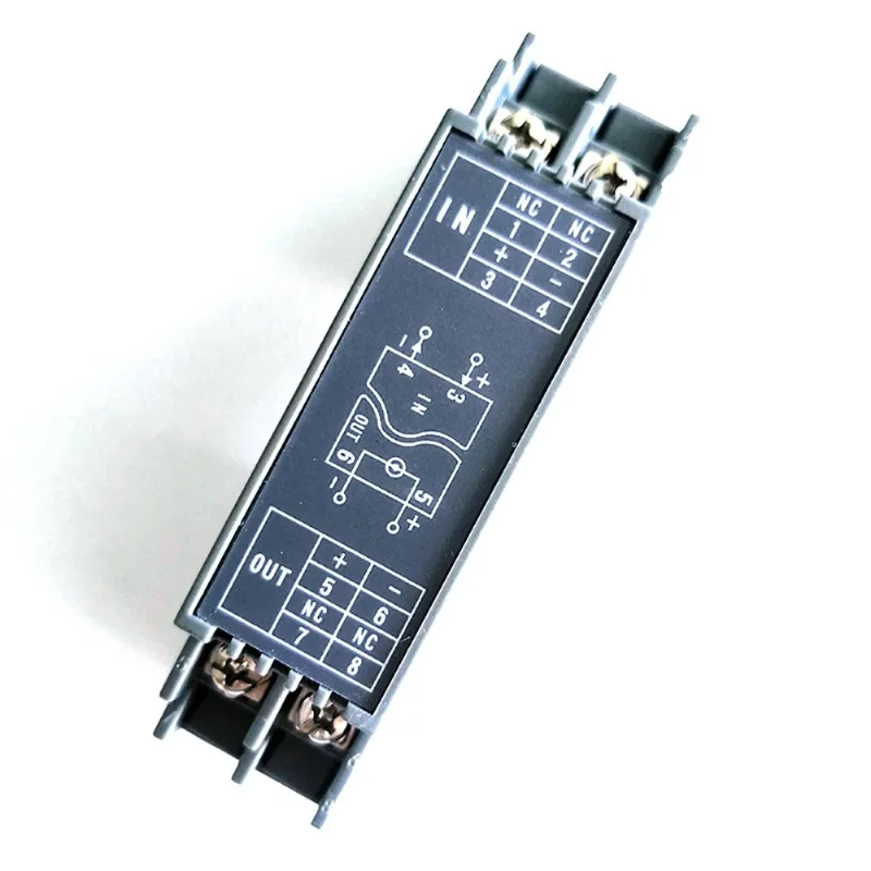 DIN Rail 4-20mA Isolator Current Signal Conditioner 0-20mA 4-20mA Sensor Signal Converter 1500V Isolation