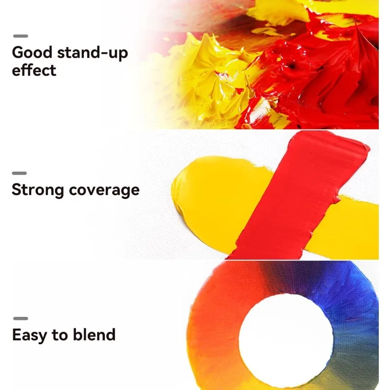 1PC Paul Rubens Oil Paint,170ml LargeTubes, Professional Oil Based Paint with High Saturation, Creamy Texture, and Consistency