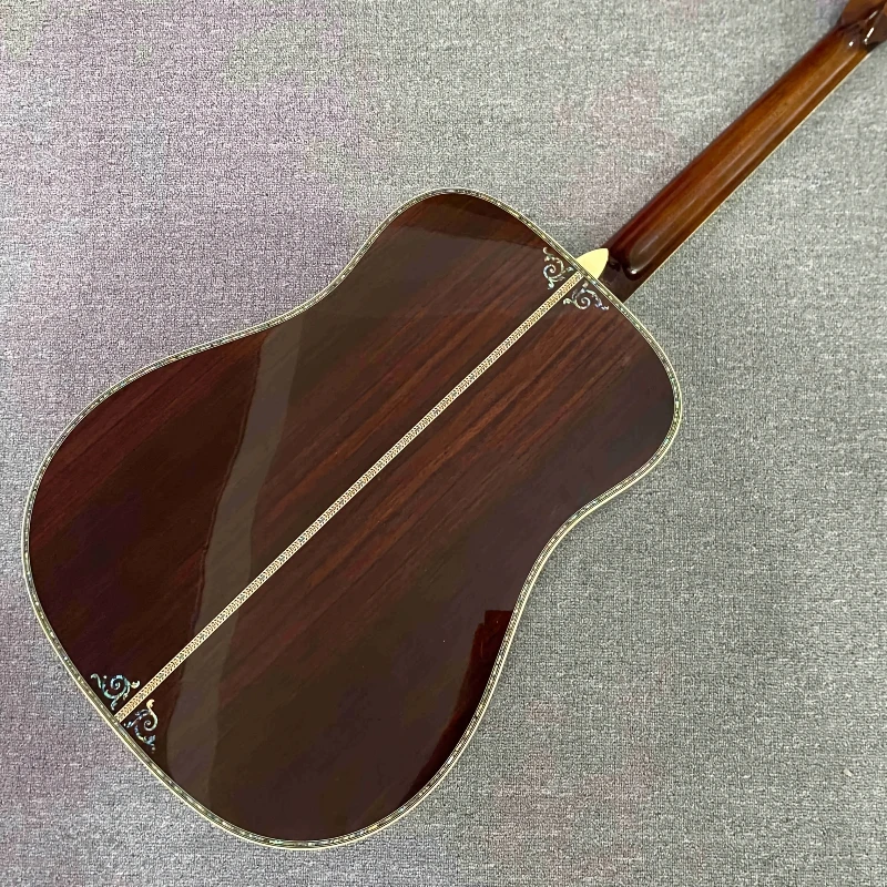 41 Inch D45 Acoustic Guitar Wooden Vase Classic Solid Top Ebony Neck Folk Guitar Solo High Quality Delivery Included Gift 2026 view 5