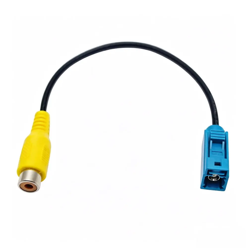 Car FAKRA to RCA Adapter Wire For Mercedes Benz Factory Radio NTG 4.5/4.7 COMAND Aftermarket Reverse Camera Video Input Cable