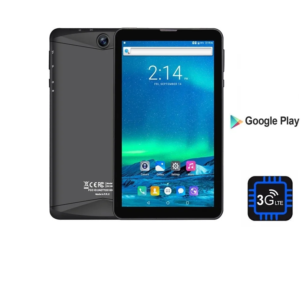 Go! 7 Inch Android Tablets Android 6.0 Tablet Pc 2GB RAM WiFi 3G Sim Card Tablet Pc Quad Core Computer Tablet Pc