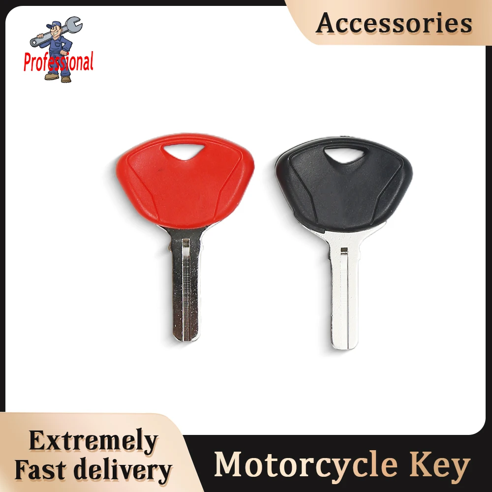 

Black Red Blank Key Uncut Blade For BMW F650G F800G S1000RR R1200 R/RT/GS K1200 S/R/GK K1300 1600GT K1600GTL Motorcycle Key