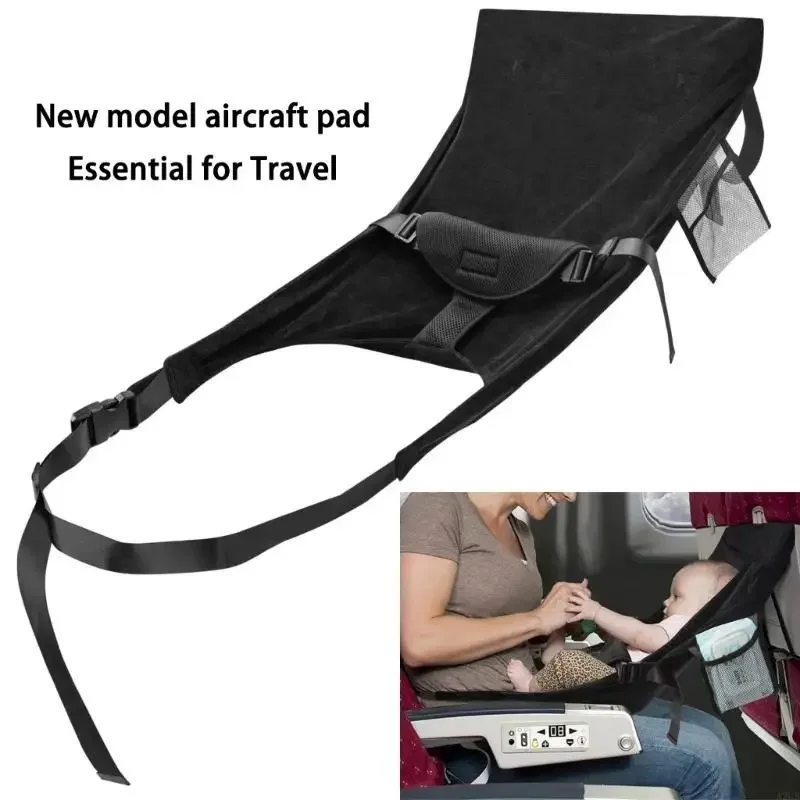 Kids Travel Cushion With Secure Straps Plane Car Compatibility Quick Setups Polyester Fabric Easy Cleaning 15UB