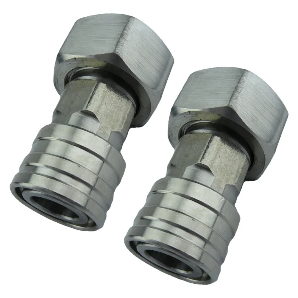 

2pcs Garden Hose To Car Washer Adapter: 1/4'' Quick Connect, 3/4'' Female High-selling Tool Accessories