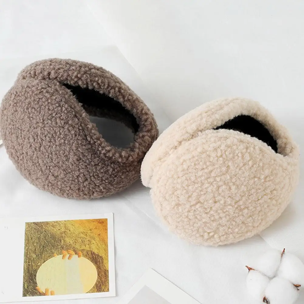 AliExpress Windproof Earmuffs Unisex Ear Warm Protector Thicken Plush Winter Warm Fleece Earmuff Outdoor Cycling Warmer Soft Ear Muffs