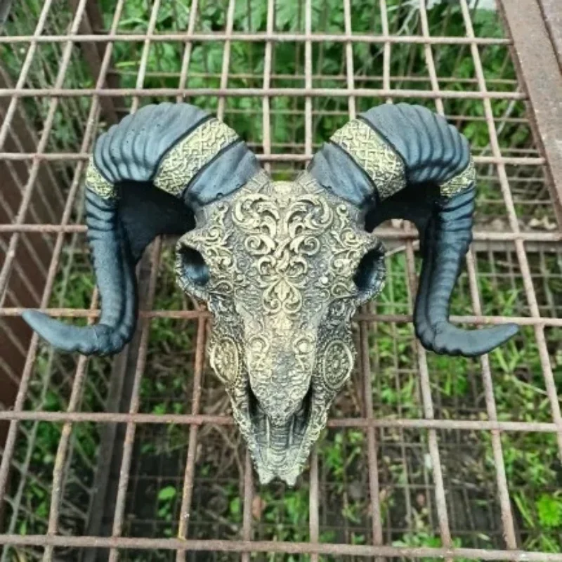 

Изысканная силиконовая форма из кости овечьей головы, украшение на Хэллоуин, инструмент для изготовления гипсовой смолы, форма для свечей «сделай сам», подарок на вечеринку