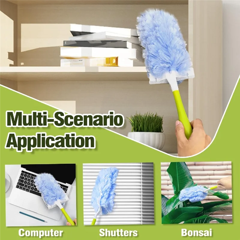A82I-Electrostatic Duster Double-Sided Adsorption Household Duster Multi-Function Replacement Kit Accessories