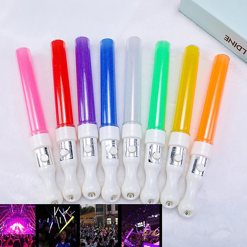 1Pc LED Glow Stick Luminous Concert Cheering Tube Battery Powered Wedding Party Light Stick Toys