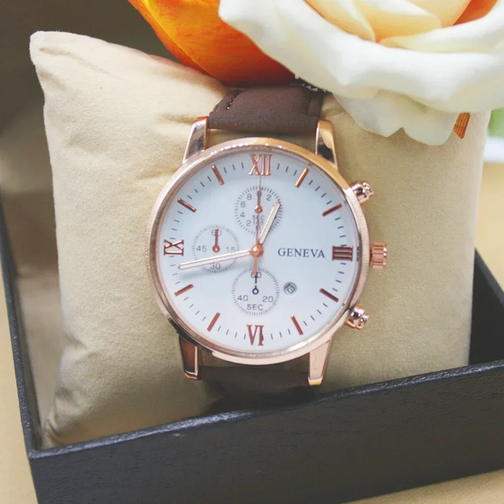 เซ็ต4ชิ้นแว่นกันแดดดีไซเนอร์กระเป๋าเงินผู้ชายเล็กนาฬิกาหรูสำหรับผู้ชายสร้อยข้อมือคลาสสิกแบบดั้งเดิมกล่องรวมกับงานปาร์ตี้ออฟฟิศ