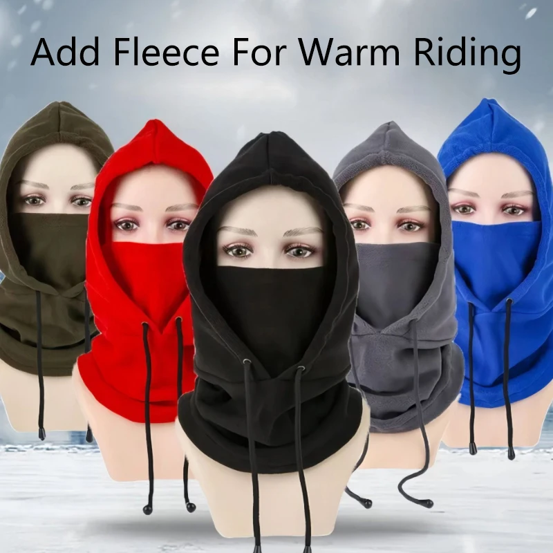 Polar Fleece Face Mask, Winter Men Women Ski Mask Suitable For Outdoor Cycling In Cold Weather Neck Warm Windproof Hat