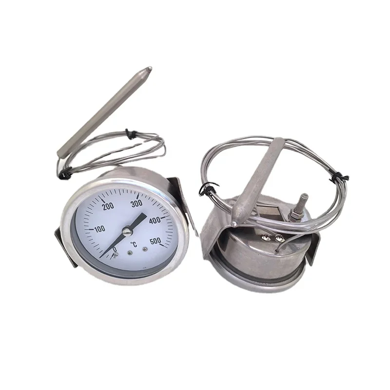 Pizza stove stainless steel thermometer, pointer type temperature display, metal plate thermometer. High temperature resistance