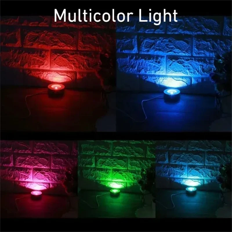 Colorful LED Solid Wood Lamp Holder USB Charging Wood Light Base Romantic Night Light Base Art Ornament DIY Children\'s Gifts