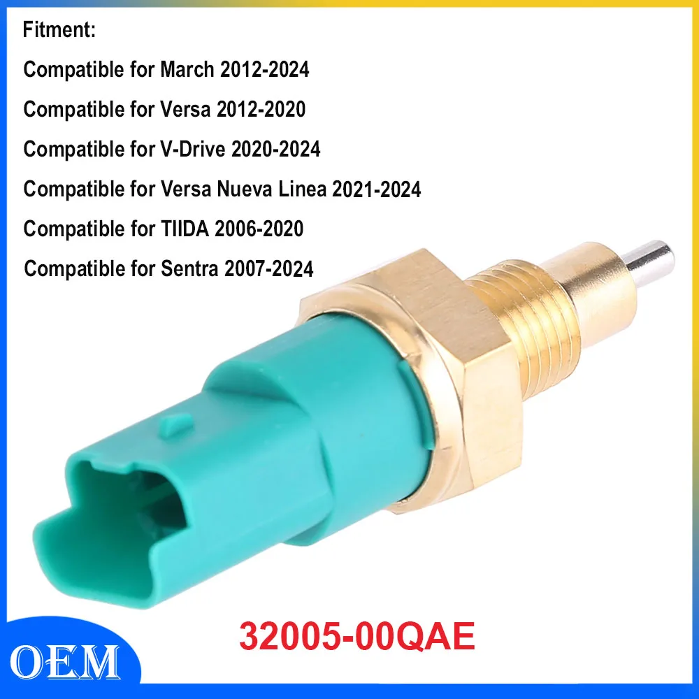 

3-pin Connector Reverse Back Up Light Switch Sensor 32005-00QAE Compatible for March 2012-2024 for Versa 2012-2020