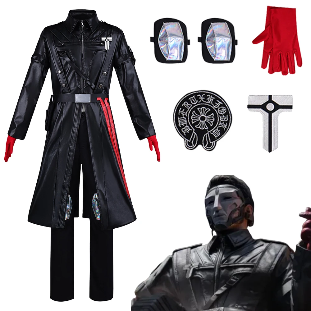 

Game Deltas Force Warden Cosplay Costume Coat PantsRoleplayying Fantasia Clothing Men Adult Male Disguise Halloween Party Suits