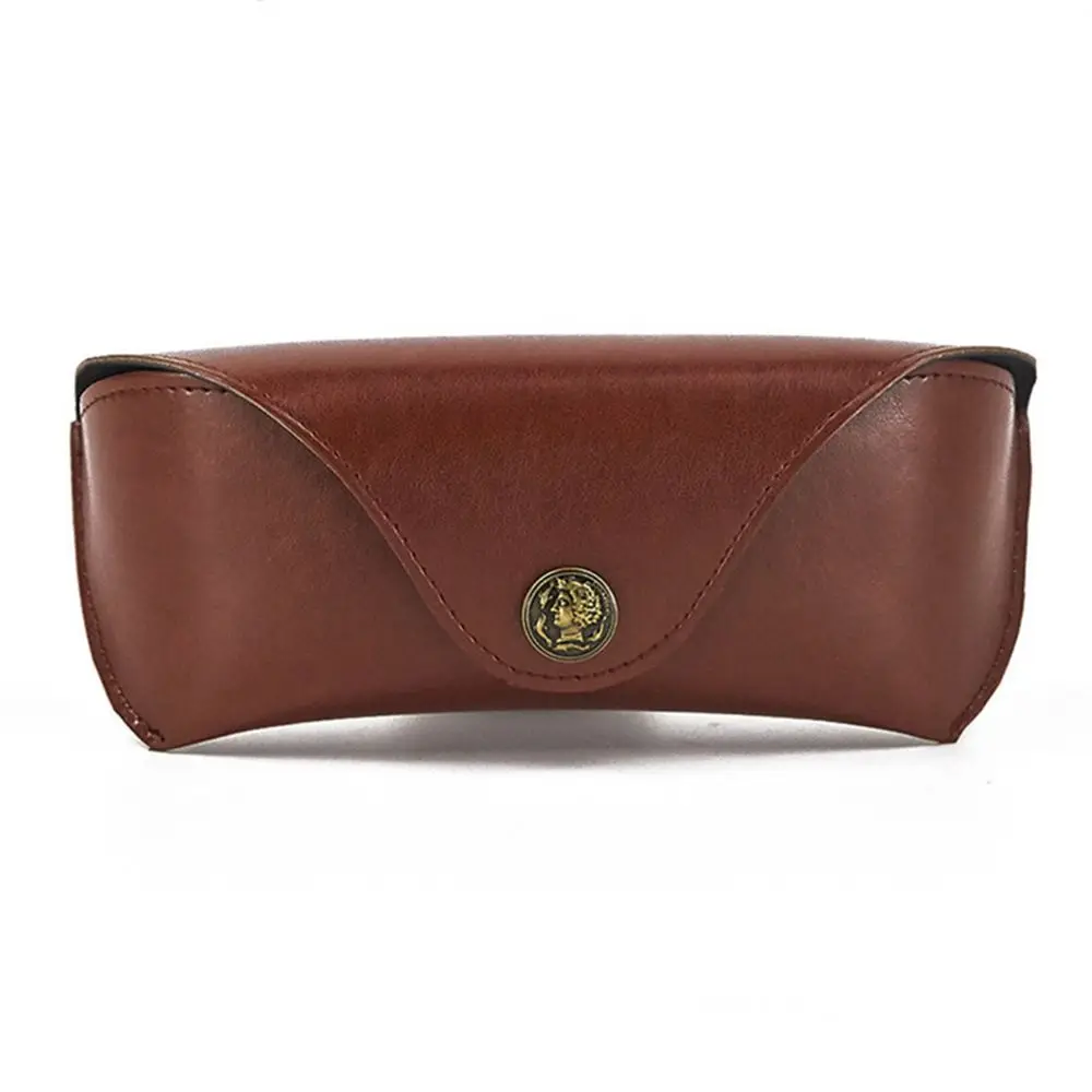 

Retro Female Male Reading Glasses Glasses Box Eye Glasses Holder Leather Glasses Case Sunglasses Pouch Eyewear Protector Case