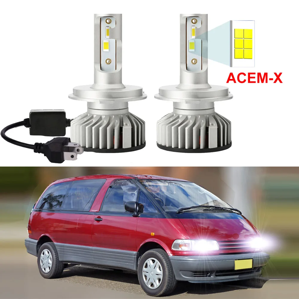 2Pcs Led Headlight Bulb For TOYOTA CAMRY 1997 1998 1999 LED High Low Beam LED Headlamp Canbus