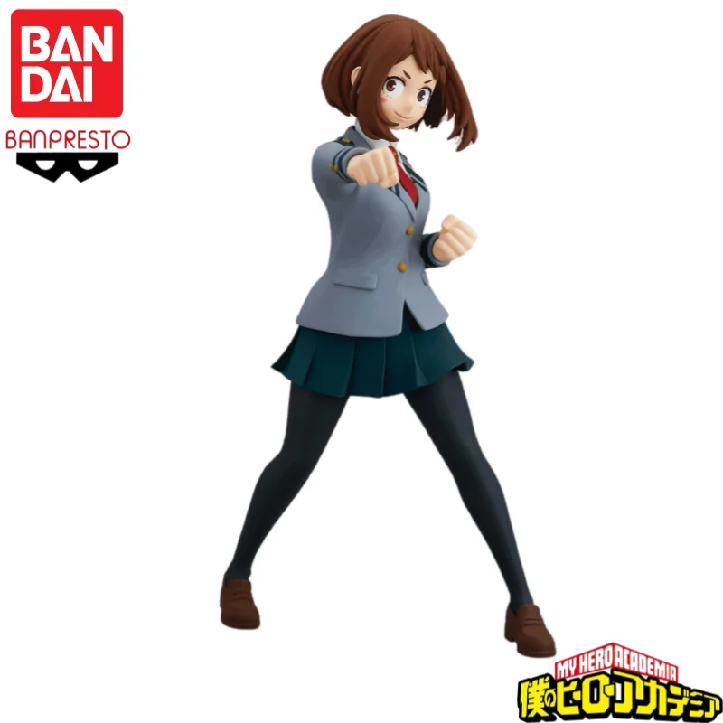 In Stock Original Bandai Banpresto My Hero Academia Ochaco Uraraka Anime Characters Model Toy Birthday Present Garage view 4