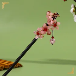 Chinese Hanfu Hair Stick Forks For Women Flower Tassel Hairpin Chopsticks Fairy Pearl Crystal Headpiece Girls Party Hair Jewelry