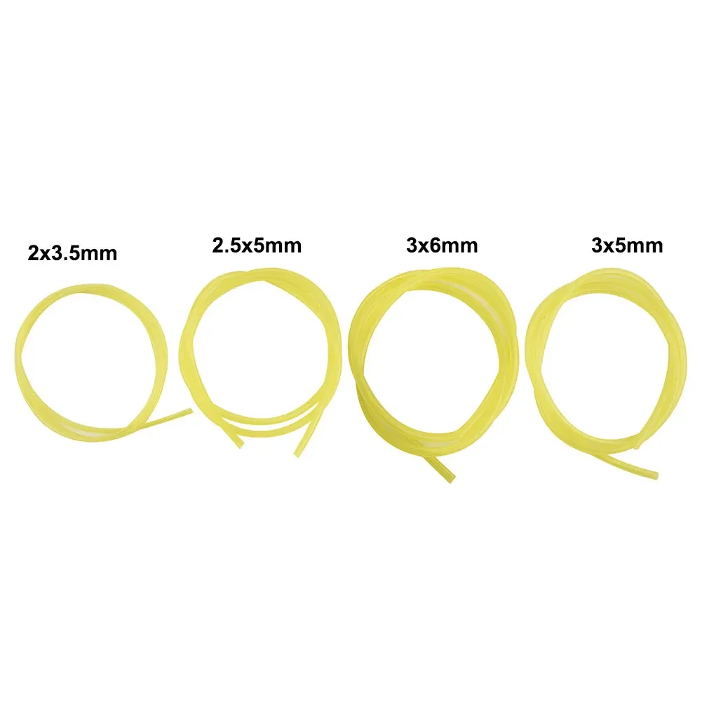 1Meter 4Size 2mm/2.5mm/3mm Petrol Fuel Gas Line Pipe Hose Tube Oil Gas Resistant For String Trimmer Power Tool Accessory