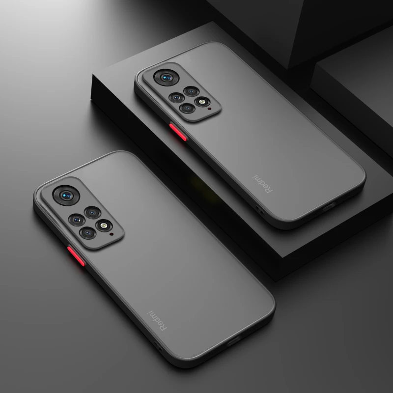 Fall Für Xiaomi Redmi Hinweis 11 Pro 5G Abdeckung Coque Funda Matte Transluzente Stoßfest Harte PC Schutzhülle Telefon stoßstange Mi Hinweis 11S – Detail 1