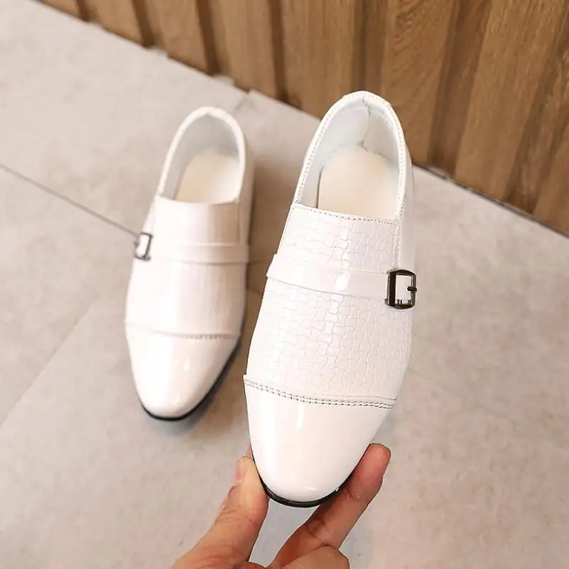 Oxford School Shoes Kids Patent Leather Shoes Baby Girls Toddler Shoes Children Fashion Boys Platform Black Flats Spring Autumn