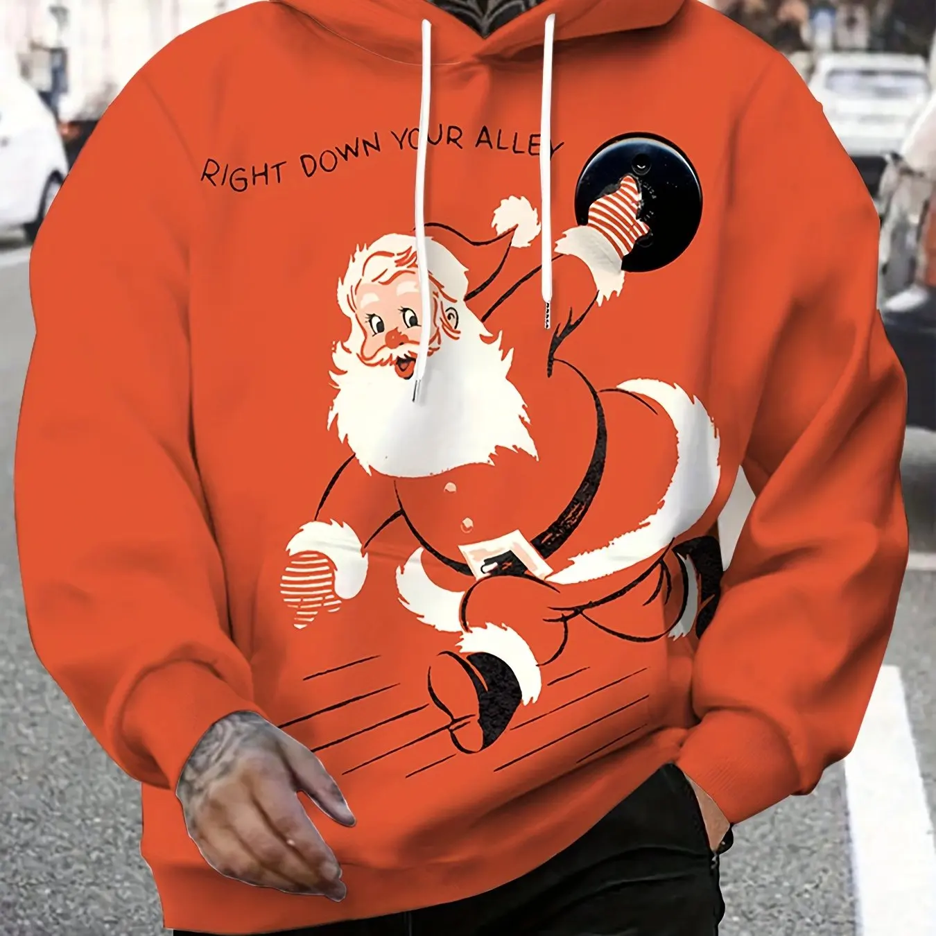 

Autumn Winter Funny Christmas Elements Print Men's Hoodie 3D Skull Pattern Sweatshirt Outdoor Street Hip Hop Y2k Unisex Clothing